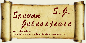 Stevan Jelesijević vizit kartica